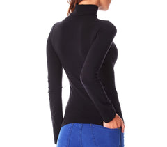 VKA22 Pack 5 mailles col roulé thermiques avec intérieur molletonné ass. Miriam