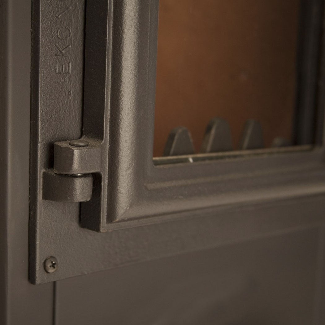 Poêle à bois EASYLUX 7KW compartiment porte-bois 40X46X90h cm Cheminée thermique