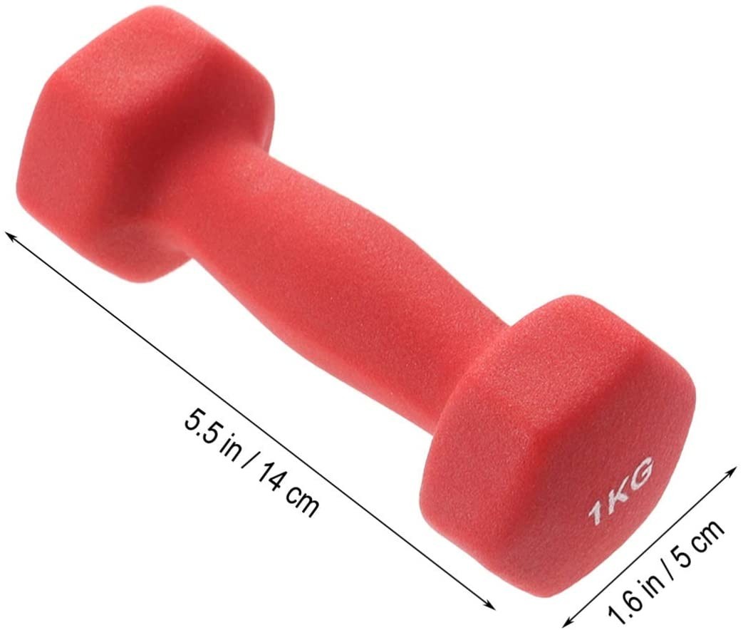 Guidon en néoprène de 1kg 176732 entraînement maison de fitness jogging