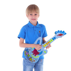 Guitare pour enfants 102268 avec bandoulière mélodies enregistrées et lumières