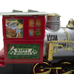 Train d’arbre de Noël batterie 258108 avec lumières et sons 36 pièces 80x19 cm