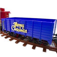Train arbre de Noël batterie 52pièces 258109 lumières sonores surélevée 130x27cm