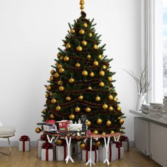 Train arbre de Noël batterie 52pièces 258109 lumières sonores surélevée 130x27cm