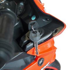 Moto électrique enfants ARROW 6V 4ah B39330 contrôle au pied lumières et sons