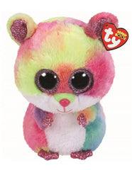 Rodney coloré et poilu 364169 TY BEANIE BOOS hamster en peluche grands yeux