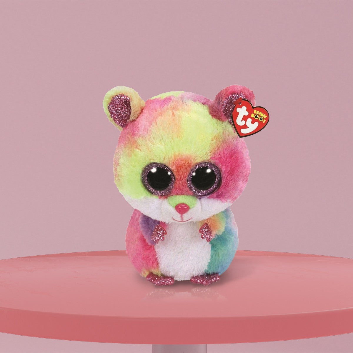 Rodney coloré et poilu 364169 TY BEANIE BOOS hamster en peluche grands yeux
