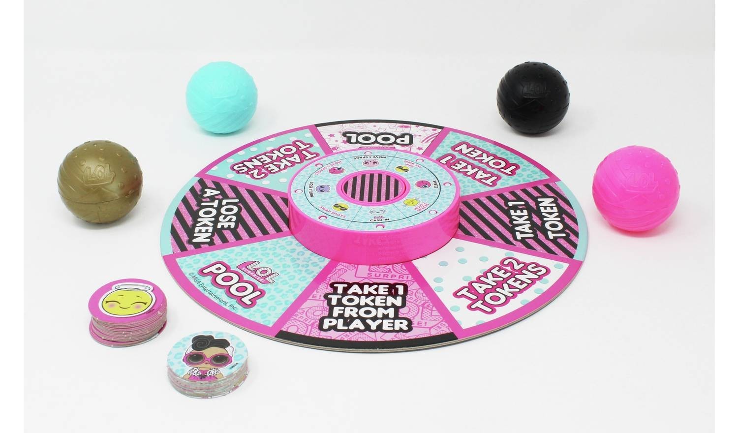 LOL SURPRISE! Jeu de table shuffle 268698 roue électronique max 4 joueurs