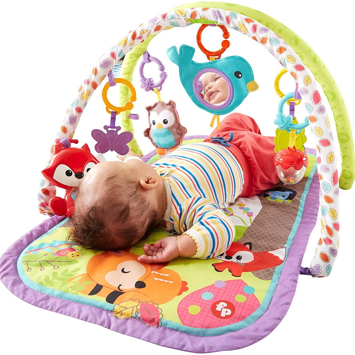 Fisher Price 328127 tapis de gymnastique 3en1 avec cordes et activités musicales