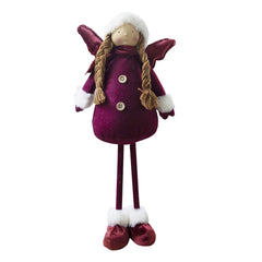 Fée rouge de Noël 305100 décoration de Noël avec lumière 20x12x65 cm