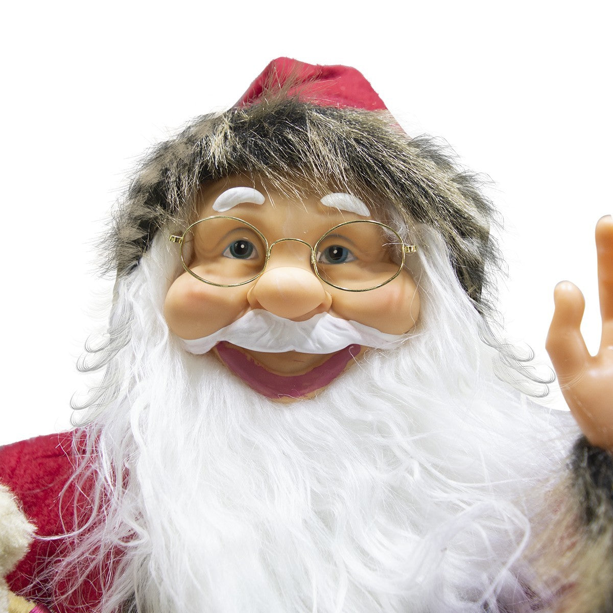 Santa Claus décoration avec pull et sac 80cm 900645 musique lumières mouvement