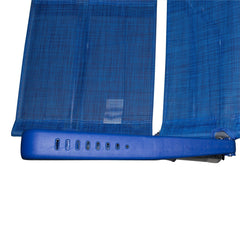 Couple Chaises longues 379530 inclinable 8 positions tube 22mm en aluminium BLEU