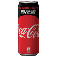 COCA COLA ZERO Pack économique 24 canettes 33 cl. 0 calories