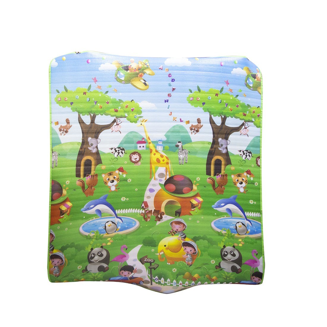 Maxi tapis 2 en 1 dessiné sur 2 côtés 013272 tapis souple 150x180 cm