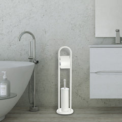 Felicia Porte Rouleau - Porte brosse toilette 136008 de 22 x 81 cm BLANC