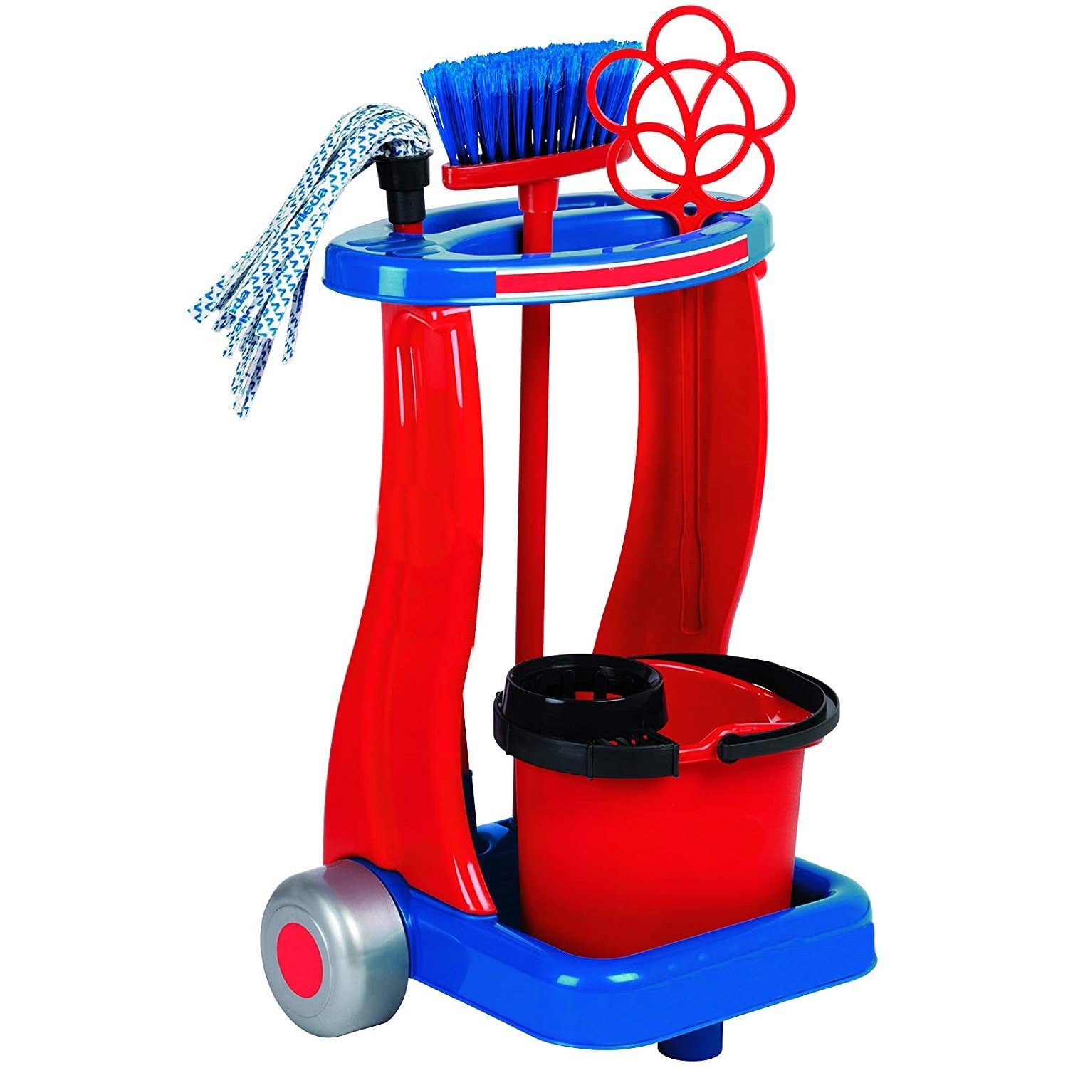 Chariot de nettoyage RILUX enfants 414378 seau, balai et palette