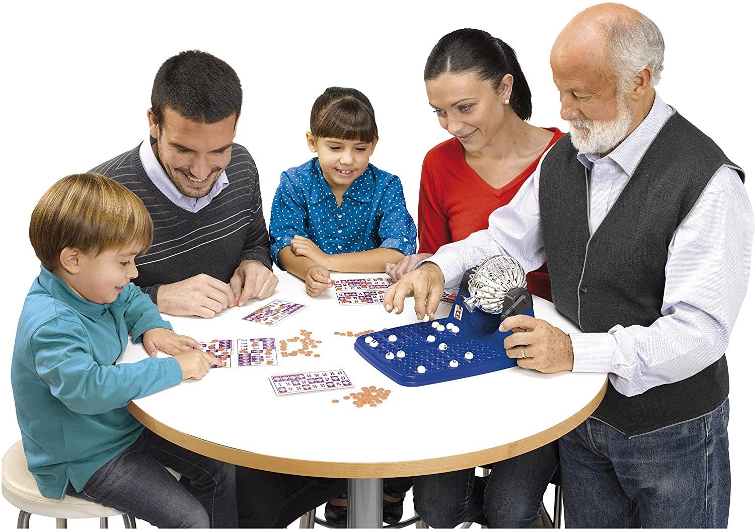 Jeu de société 556276 BINGO LOTTO 90 numéros 48 dossiers tourne chance