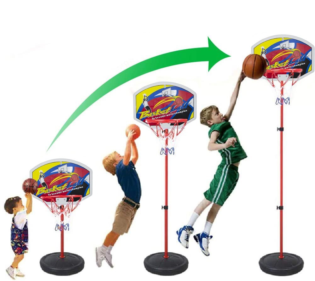 Playset basket-ball enfants 536209 panier réglable hauteur max 148 cm avec balle