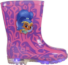 Bottine fille 23-2765 galosce semelle lumineuse Shimmer and Shine violet et rose