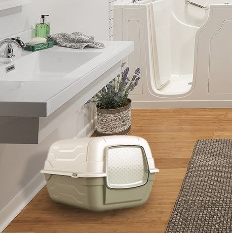 Roto Toilet Litière fermée 10588 pour chats 47x35xh40 cm avec filtre anti-odeur