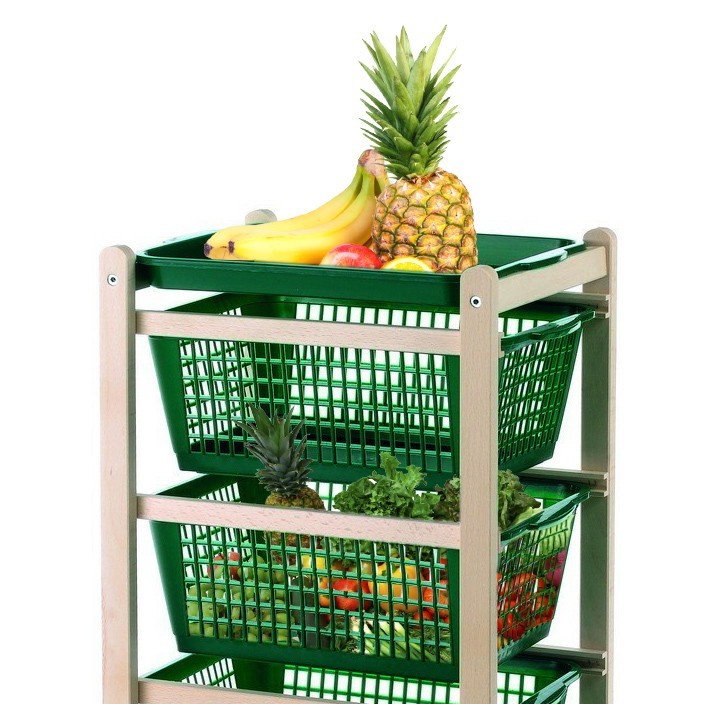 Panier de cuisine 922-152 plateaux amovibles 4 paniers en plastique 36x30xh82 cm