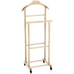 PORTEUR bois hêtre 2 montants 4 roues 43x33x105 h cm homme mort