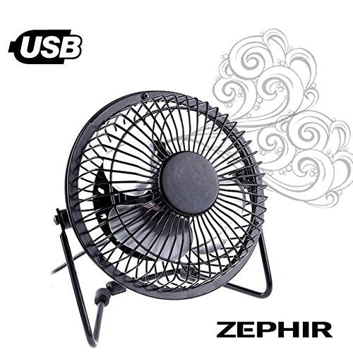 Mini ventilateur de table USB - métal PH10MT rotation de 360 ° -10cm- ZEPHIR