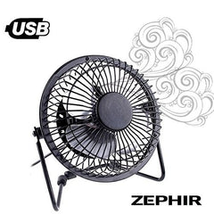 Mini ventilateur de table USB - métal PH10MT rotation de 360 ° -10cm- ZEPHIR