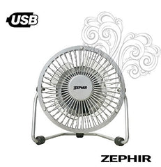 Mini ventilateur de table USB - métal PH10MT rotation de 360 ° -10cm- ZEPHIR