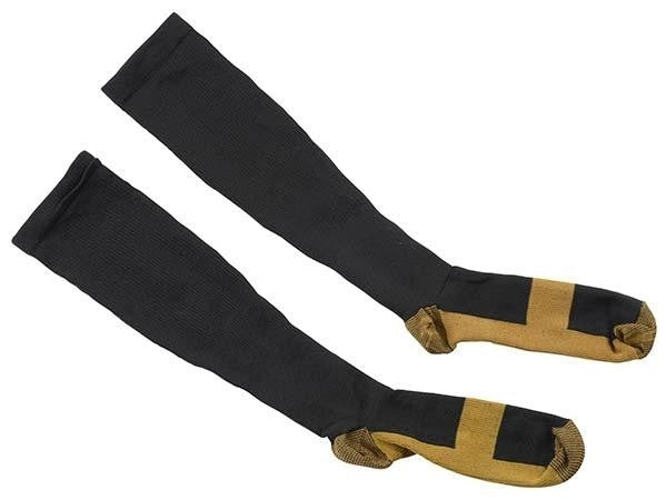 Chaussettes de coton de cuivre défacifiant 160207 effets bénéfiques, détend