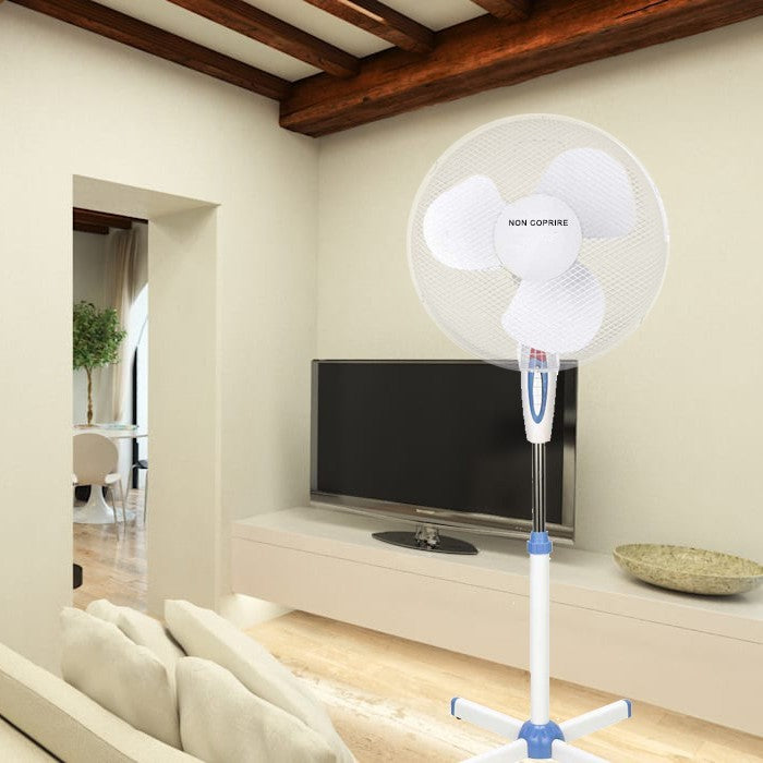 DGSUMMER Ventilateur plante pelle 40cm 3 vitesses puissance 45W 130h cm, lumière