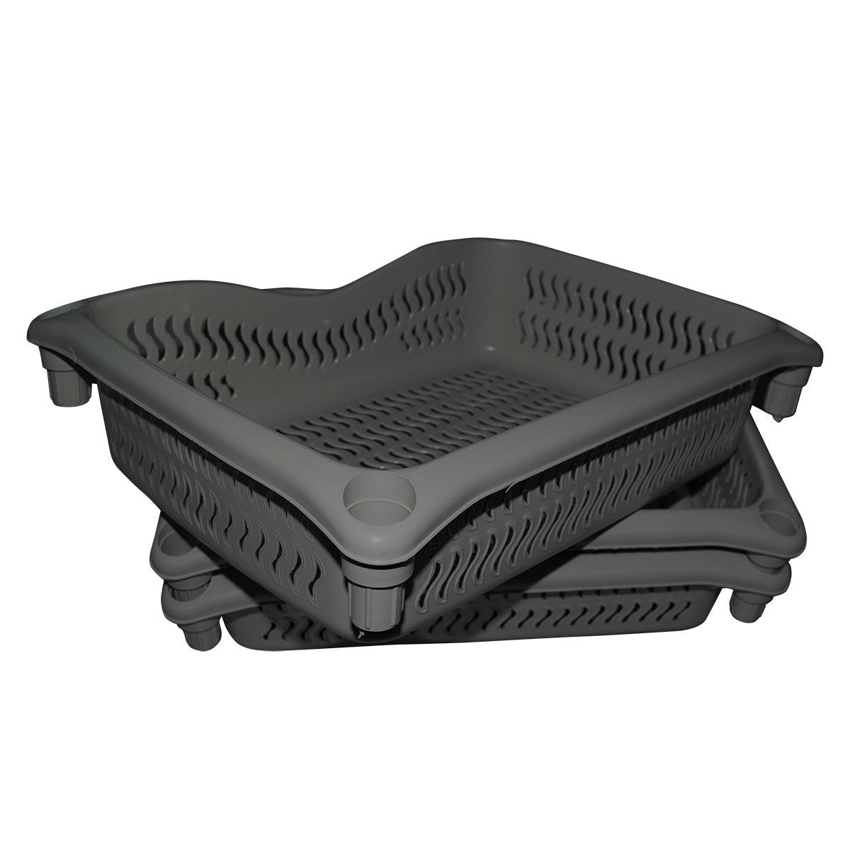 Chariot modulaire jusqu’à 4 paniers de fruits avec 36 x 28 x 9,5h cm