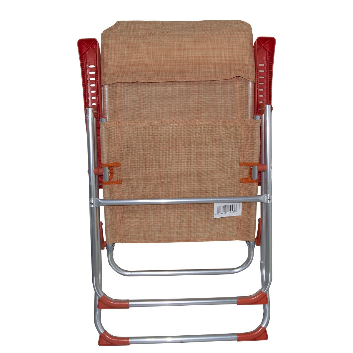 Chaise longue 379530 inclinable 8 positions avec accoudoirs tube 22mm aluminium