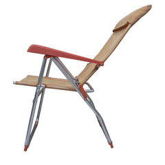 Chaise longue 379530 inclinable 8 positions avec accoudoirs tube 22mm aluminium