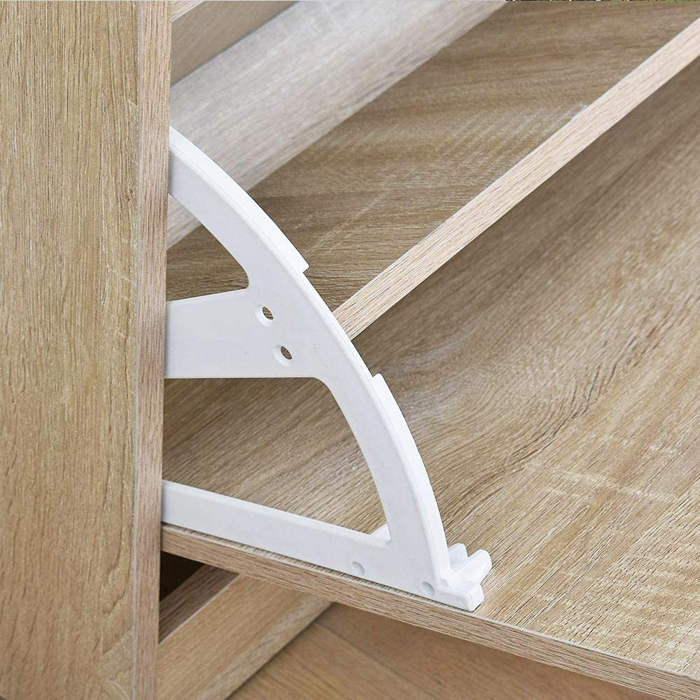 TWICE Chaussures 3 portes pliantes 63x24xh120 cm en bois MDF Double Profondeur
