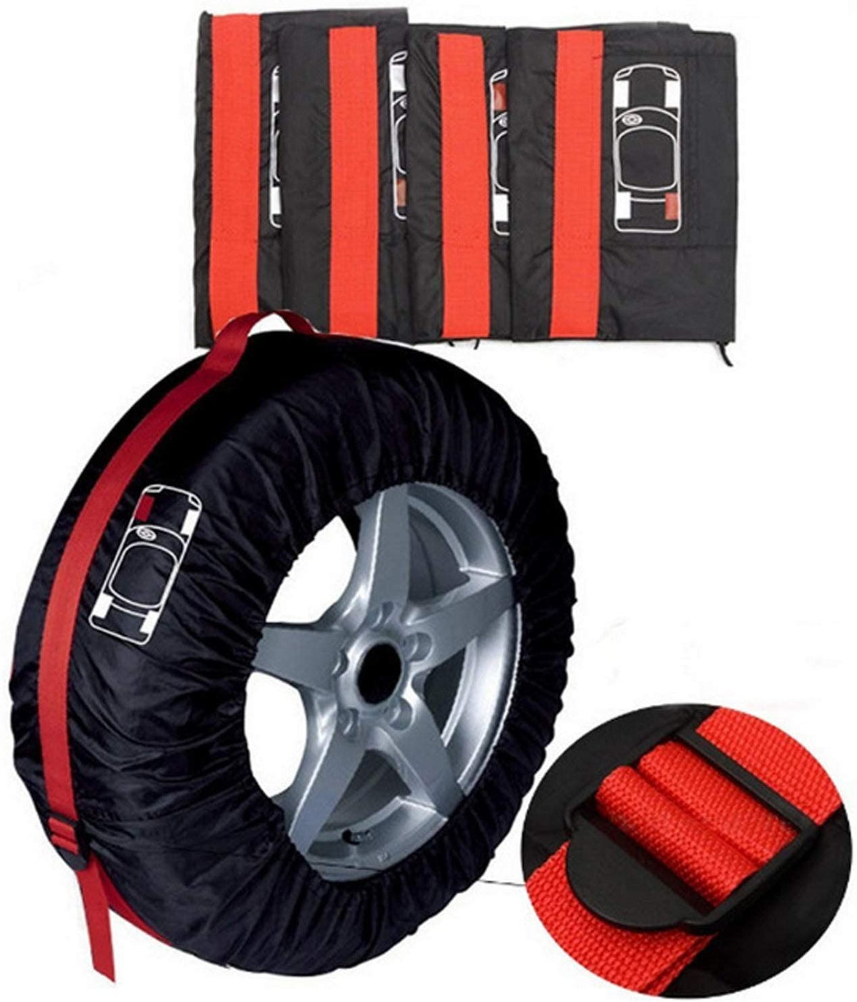 Couvre-pneus jusqu’à 23 pouces étui des pneus de voiture À 76,4 cm max