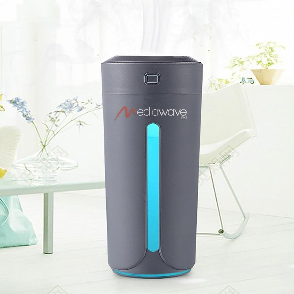 Diffuseur de parfum environnements avec led 7 couleurs 230ml humidificateur gris