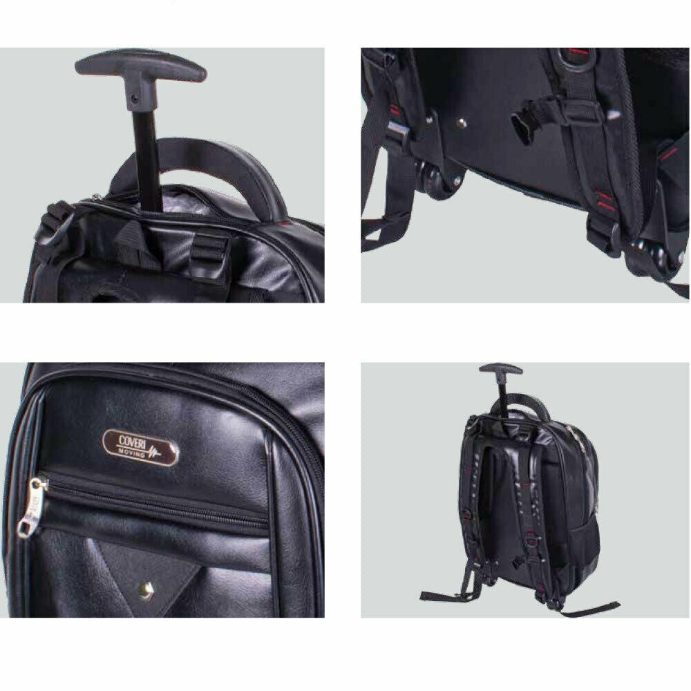 Coveri Collection Sac Trolley business 35x19x55h cm Polyester noir