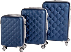 Coveri Collection Set 3 voyage trolley ABS 6065015 BERLIN Bleu et Blanc