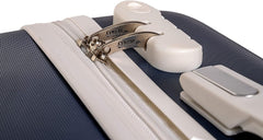 Coveri Collection Set 3 voyage trolley ABS 6065015 BERLIN Bleu et Blanc