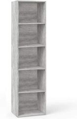 Ready 172 Bibliothèque en Bois MDF à 5 étagères 40x29x172H cm Salon Chambre