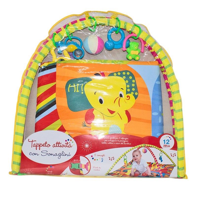 Tapis d’activité avec 5 hochet Tu Jeux 121418 jeu enfants 83x83 cm