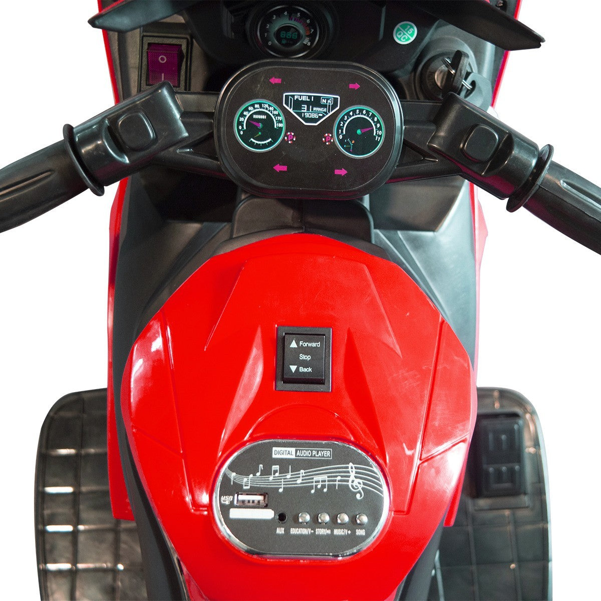 Moto électrique enfants ARROW 6V 4ah B39330 contrôle au pied lumières et sons