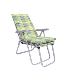 Chaise longue BOSTON pliante et inclinable 068250 avec repose-pieds amovible
