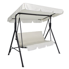 Bascule Beige 3 places 349005 structure acier 170x110x152cm tube 16mm