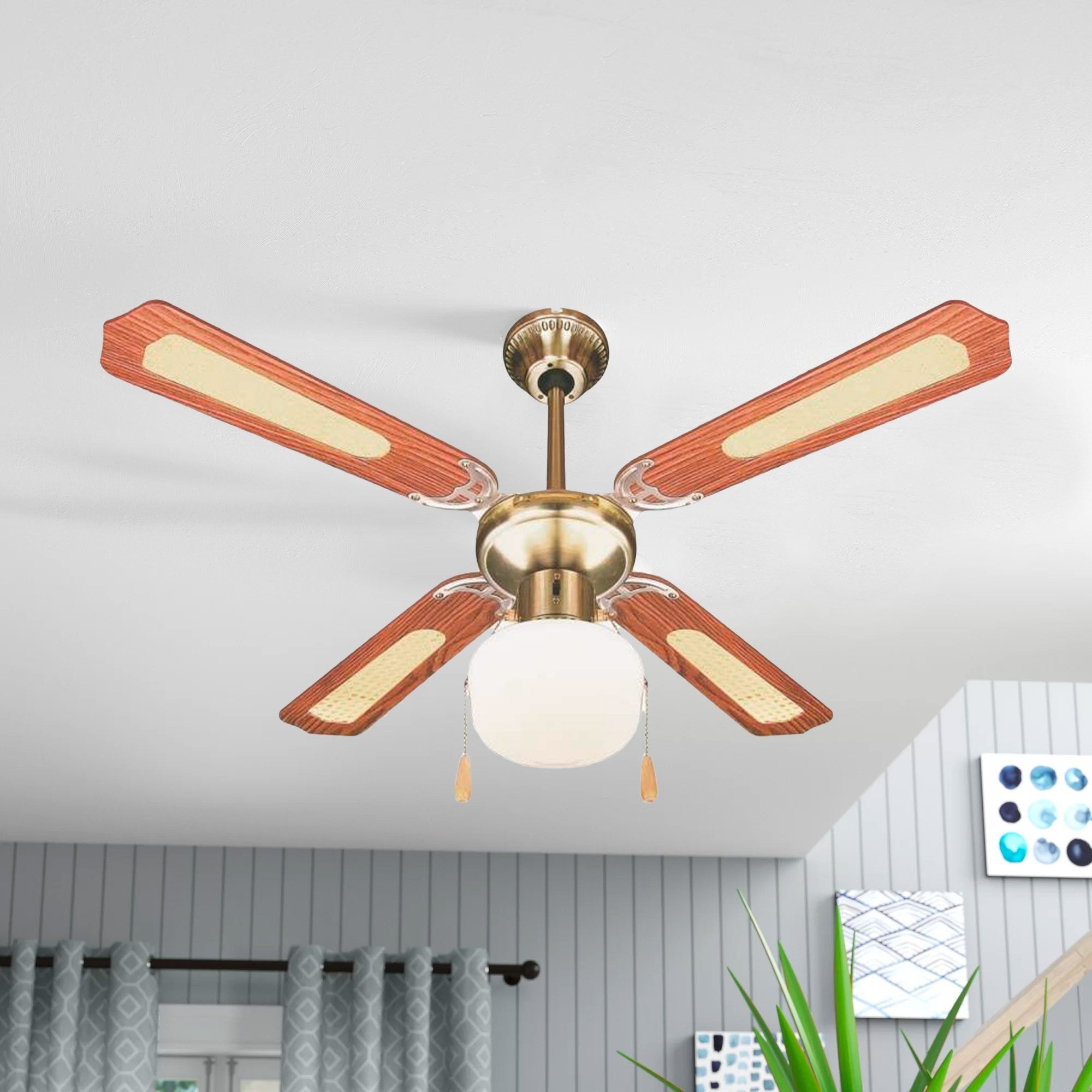 Ventilateur de plafond DIVINA AIR avec lumière DA51011 quatre pales 70W 130cm