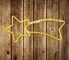 75181 Etoile filante de Noël lumière CHAUDE cadre en métal 65 X 30 cm