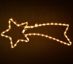 75181 Etoile filante de Noël lumière CHAUDE cadre en métal 65 X 30 cm