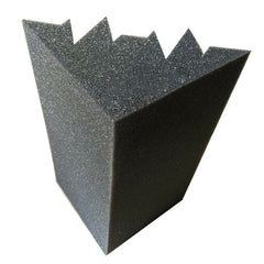 FUBUCA kit 12 Panneaux acoustiques Polyuréthane angulaires Bass Trap 12x12x24cm