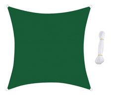 Toile carrée Ombragée 482414 Vert 3x3 mt voile rideau avec corde