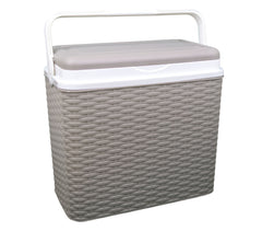 ADRIATIC 271674 Réfrigérateur portable 24 litres,PP GRIS trame RATTAN 40x37x23cm